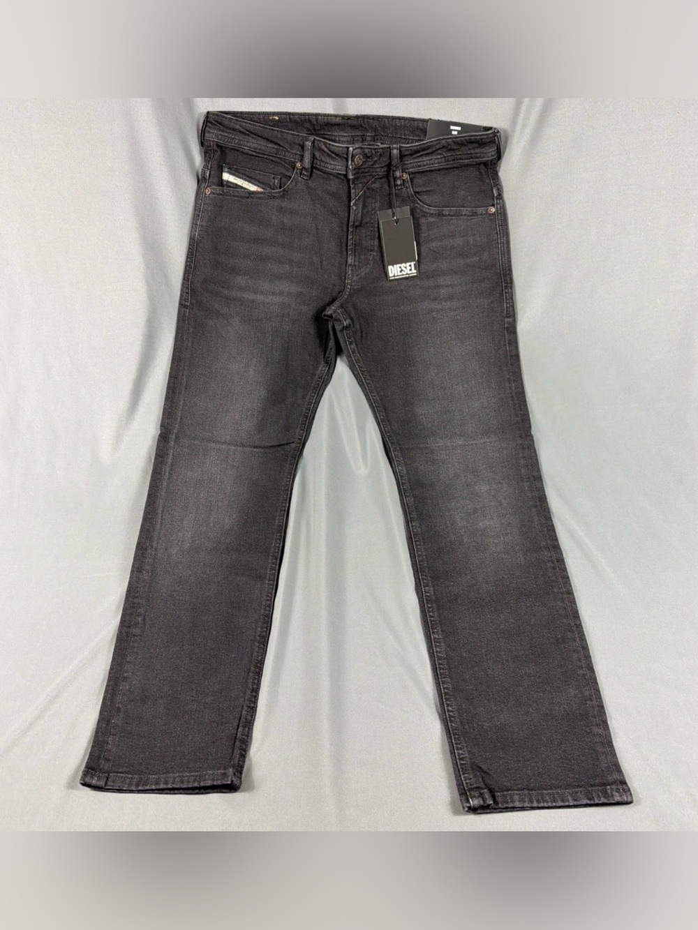 Diesel Jeans Thommer Slim 34 x 32 Black Cotton Spandex NWT MSRP $250